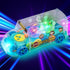 ArtCreativity Light Up School Bus Toy for Toddlers - Bump and Go Toy Bus with Colorful Gears, LED Lights, Music