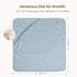 2-Pack 100% Star,32" 32") Konssy Muslin Hooded Baby Towels, Cotton, Ultra-Soft & Absorbent Baby Bath Towels with Hood