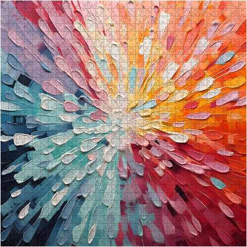 Impossible Puzzles for Adults 1000 Piece, Colorful Hard Difficult Puzzles for Adults art Painting, Gradient Rainbow puzzle Challenging jigsaw Puzzles for Adults