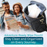 the buti-bag co Set 2 Butipods Reusable Travel Wipes Case - Portable Moisture-Retaining Pouch, Slim Holder