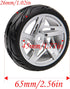 5-Spoke 12mm Hex Hub Wheel Rims & Rubber Tires Compatible with HSP Tamiya HPI Kyosho 1/10 On-Road Touring Car