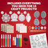 15 Blue Marble Santa's Christmas Craft Kit for Kids - Magical Christmas Crafts for Kids, Make Suncatchers, Paint