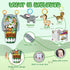 Car Seat Toys for Baby 6 to 12 Months, Musical Pedal Piano, Baby Travel Toys with Mirror and Squeaky Animal Toys