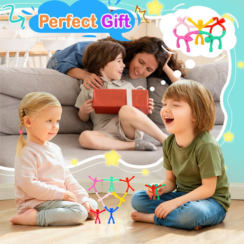 6Pcs Magnetic Men for Toddlers Kids, Colourful Travel Magnetic People Figures for Airplane Car, Fidget Toys Road Trip