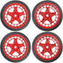 ShareGoo RC OD 2.55" Nylon 12mm Hex Wheels & Rubber Tires Set for Traxxas Tamiya Sakura HSP Redcat 1/10 RC On-Road