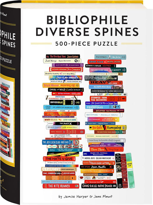 CHRONICLE BOOKS Bibliophile Diverse Spines, 500-Piece Puzzle