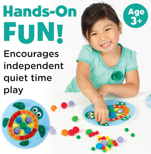 3+) Creativity for Kids Pom Pom Pictures: Animals - Preschool Learning Activities, Sensory Toys for Toddlers, Toddler