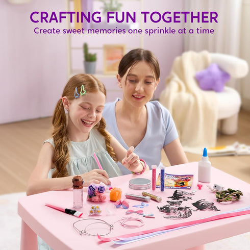 7 8+ JOVA Klever Kits DIY Fairy Lantern Craft Kit with Rose Lights and String Lights, Birthday Gifts with Color Fairy