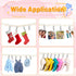 2pcs Stuffed Animal Storage Chain - Boho Stuffed Animal Hammock with 40pcs Metal Clips, Hanging Storage for Kids