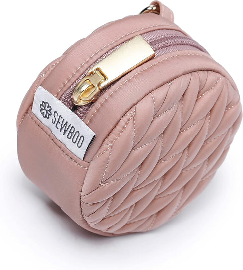 Stylish Pacifier Storage Case with Clip and Pouch - Perfect for Moms on the Go