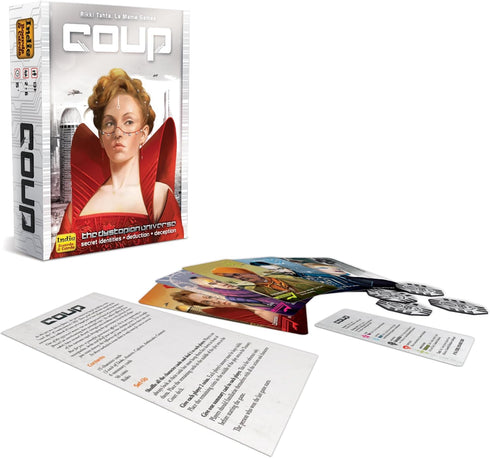 Coup - The Fast, Fun Bluffing Party Game for 2-6 Players, Perfect for Family Game Night