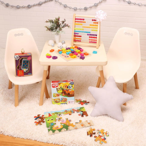 Set Set 3+ Pack 3 B. toys Jigsaw Puzzles Classic with Colorful Designs Educational and Developmental Toys for Years