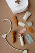10 Marlowe & Co Silicone Pretend Play Doctor Kit for Children, Piece Pretend Play Doctor and Vet Kit with Storage Bag