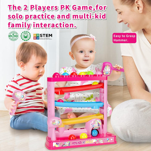 OCHIDO Montessori Toys for Kids 3+, Pound A Ball Toys with Hammers and Balls, Educational Gifts for Girls