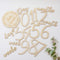 Baby Milestone Numbers | Baby Photo Props Wooden | Newborn Birth Announcement Card Wooden