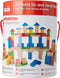 Award Winning Hape Kid's Wooden Building Block Set - 100 Pieces
