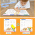 60 3 4 5 Preschool Learning Activities Reusable Pages, Tracing Letter Number Handwriting Practice Book for Kids
