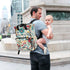 YANENDIE Backpack, Backpack Backpack Floral Theme Diaper Bag Unisex Travel Baby Diaper Bags with Stroller Straps