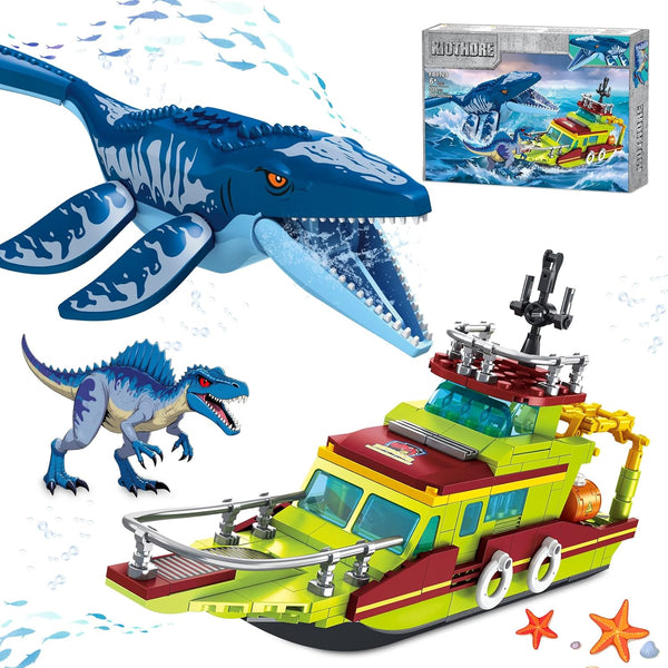 kiothdre 3 in 1 Ocean Explorer Dinosaur Building Set Compatible with Dinosaur