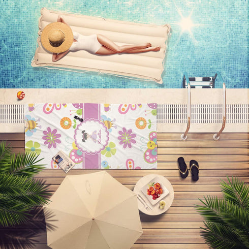 Personalized Butterflies Beach Towel - Custom Design