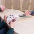 Elbow Set, 9 2-3 Room Games Cribbage Folding Wooden Board with Colored Pegs and Poker Playing Cards, Portable Travel