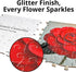 24 Pack, 1000 8 27.5 19.7 rokt&razo, Flower Speaks, Mini Pieces Floral Daily Puzzles with Glitter Finish, Full-Size