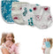 CHAKOOS 4 Pack Burp Cloths for Babies 70% Bamboo Viscose/30% Cotton Soft &