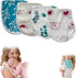 CHAKOOS 4 Pack Burp Cloths for Babies 70% Bamboo Viscose/30% Cotton Soft &