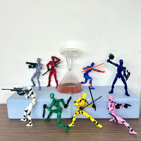 VZNYBL 8 Packs Titan13 Set, Dummy 13 3d 13 (Assembly Completed) Action Figure Printed Action Figure Toy Gifts for Kids