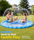 102" Summer 3-12 Splash Pad, Sprinkler & Splash Play Mat Toys for Kids Water Toys, Inflatable Wading Pool Extra Large