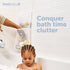 Jool Baby Bath Toy Storage Bag Mesh Holder for Kids Bathtub Toys Suctions to Wall, Machine Washable