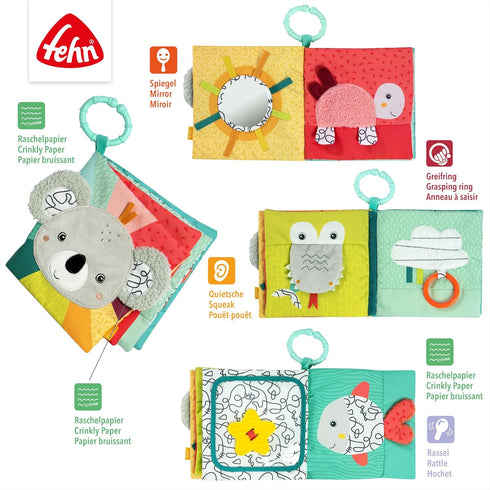 Fehn 049176 DoBabyDoo Fabric Book with Teether Koala