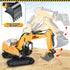 13 3-5 4-7 8-12 2.4Ghz Shemira Remote Control Excavator, Channel RC Excavator Toy for Boys Year Old, RC Construction