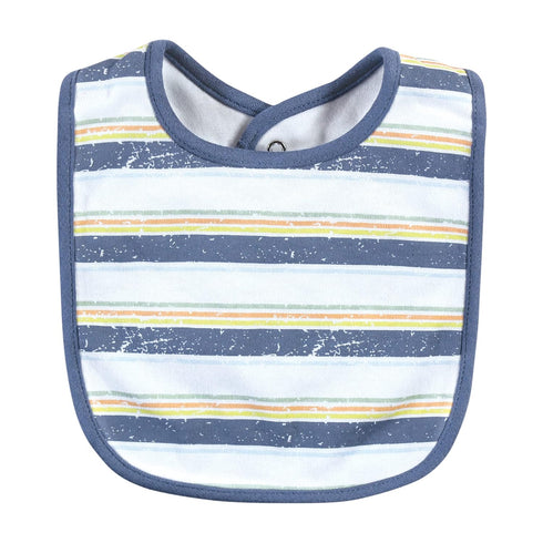 Hudson Baby Unisex Cotton Bibs - Gone Surfing Design