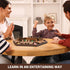 6-Way 1-6 ropoda Shut The Box Game-Upgraded Player Wooden Dice Game for Adults and Kids, Addition Training, Fun