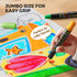12 Set 3+ Jar Melo Dustless Chalk for Kids, PCS Sidewalk Chalk with Holder, Washable and Non-Toxic, Colored Chalk