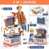 Kids Tool Bench - 4 in 1 Toy Workbench with Storage Box, 90pcs Electric Drill Tool Set for Ages 3-8