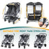 IvyWind Double Stroller Rain Cover, Universal Stroller Cover for Side by Side Baby Stroller, Breathable Weather Shield
