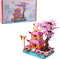 Create Your Own Tranquil Sakura Flower Pavilion, 1810pcs Micro Building Blocks, Exquisite Architecture Model