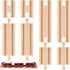 Liliful Pack of 8 Wood Train Track Expansion Packs Compatible with Most