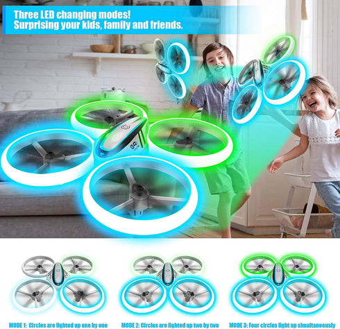 Q9s Drones for Kids, RC Drone with Altitude Hold, Headless Mode, 2 Batteries, Remote Control for Easy Flying