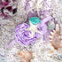 YanJie Baby Girl Mermaid Headbands - Aqua Glitter Accessories, Starfish Bows for Newborn Party, Lavender