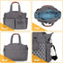 w/14 2 Moclever Diaper Bag Tote Baby Diaper Bag Pockets Burp Cloths, Multifunctional Diaper Changing Tote Bag