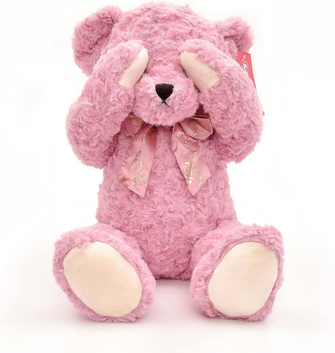 20" suepcuddly Posed Teddy Bear Stuffed Animal Cute Plush Toy for Girl Kids (Pink)