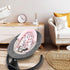 Baby Head Support and Strap Cover for Car Seat, Mink Infant Carseat Headrest for Girls, Newborn Car Seat Insert Cushion