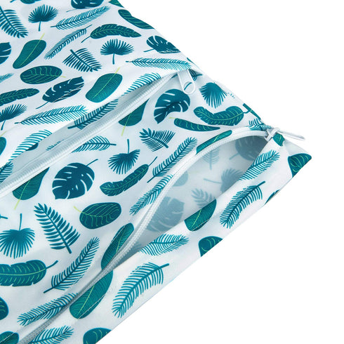 babygoal Wet Dry Bags for Baby Cloth Diapers, 3 Pack Washable Travel Bags for Beach, Pool, Gym with Two Zippered Pockets