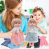 8 pcs Girl Doll Clothes and Accessories Gift - 12 Inch Dolls Dress Outfits, 6 Complete Sets of Cloak, Pajamas, Onesies