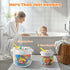 Bath Toy Storage - 4.15 Gallons Bath Toy Holder with Bottom Zipper for Quick Access Baby Bath Accessories
