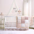 The Peanutshell Grace Floral Fitted Crib Sheet for Baby Girls