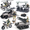 US Army Men Action Figures with Military Vehicles Playset, Toy Soldiers with Trucks, Helicopter for Kids